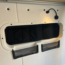 Load image into Gallery viewer, Mercedes Sprinter 10x33 Bunk Window Trim Ring with Storage Cubbies