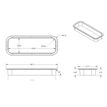 Load image into Gallery viewer, Ford Transit Rear Half-Slider Window Trim Ring