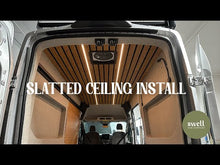 Load and play video in Gallery viewer, Sprinter 144" - Slatted Bamboo Ceiling
