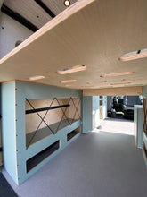 Load image into Gallery viewer, Transit 130" - Lofted Bed with Garage / Systems Cabinets