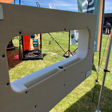 Load image into Gallery viewer, Mercedes Sprinter 10x33 Bunk Window Trim Ring with Storage Cubbies
