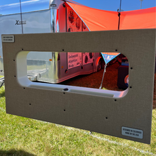Load image into Gallery viewer, Mercedes Sprinter 10x33 Bunk Window Trim Ring with Storage Cubbies

