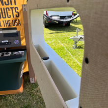 Load image into Gallery viewer, Mercedes Sprinter 10x33 Bunk Window Trim Ring with Storage Cubbies
