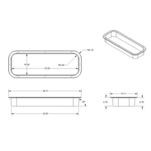 Load image into Gallery viewer, Mercedes Sprinter Rear Half-Slider Window Trim Ring
