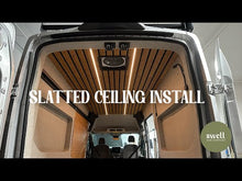 Load and play video in Gallery viewer, Sprinter 144&quot; - Slatted Bamboo Ceiling
