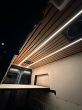 Load image into Gallery viewer, Sprinter 144&quot; - Slatted Bamboo Ceiling with LED Strips
